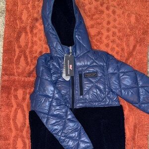 Vineyard Vines Blue Kids Puffer Jacket